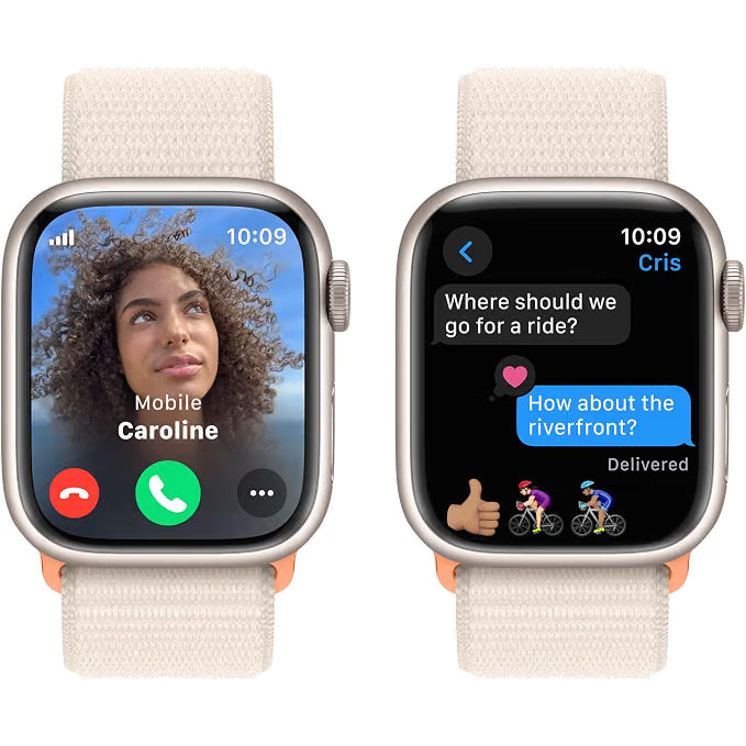 Apple Watch Series 9 GPS + Cellular 45mm Starlight Aluminium with Starlight Sport Band